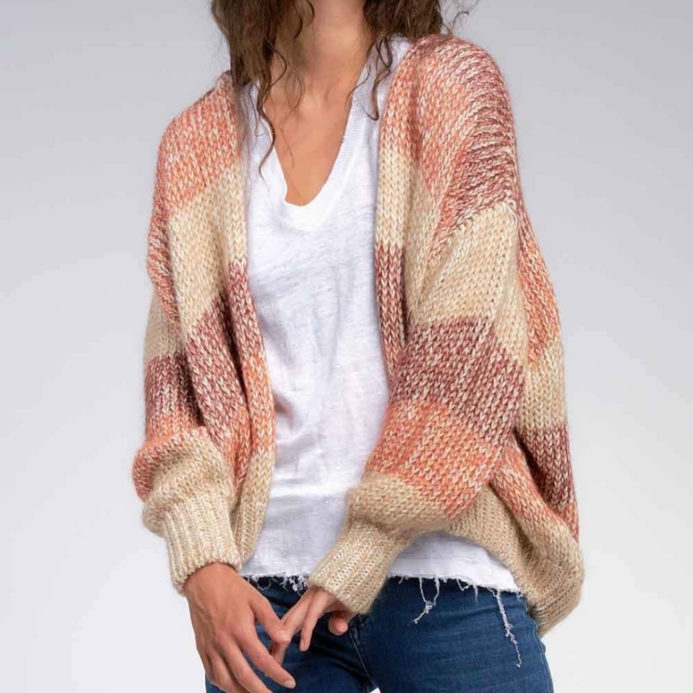 Elan Clothing Multicolor Cardigan Sweater (Med)